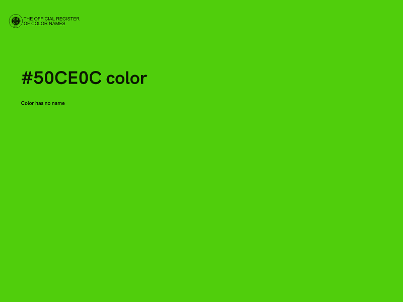 #50CE0C color image