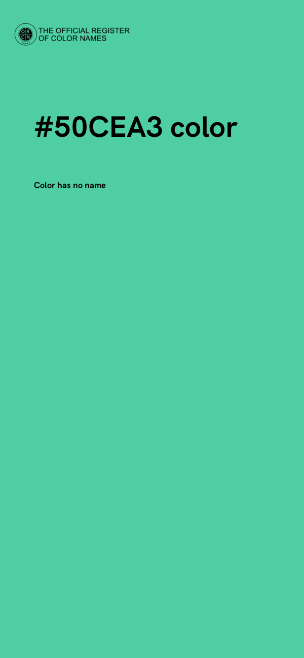#50CEA3 color image