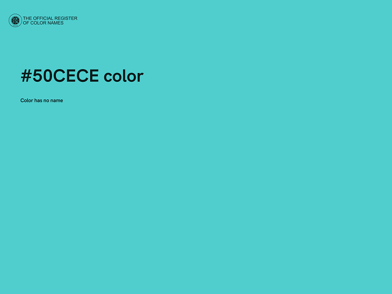#50CECE color image