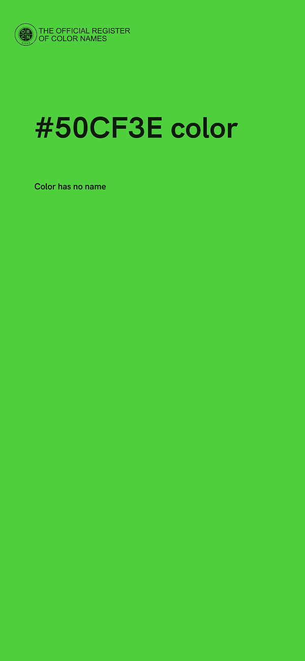 #50CF3E color image