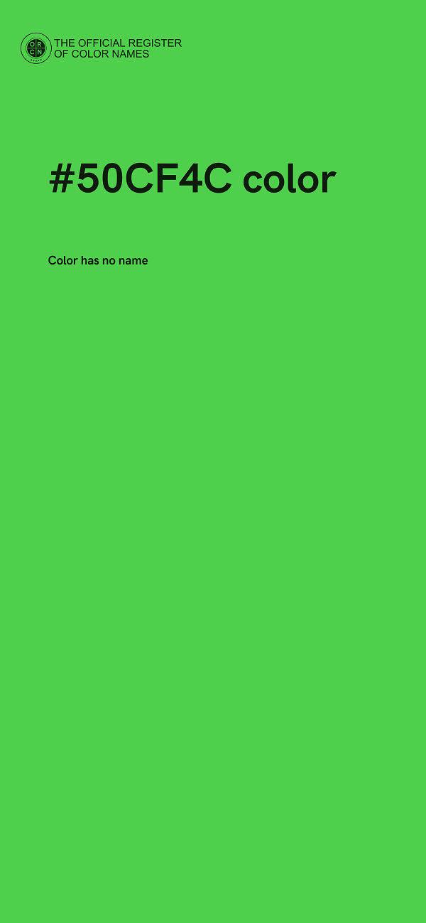 #50CF4C color image
