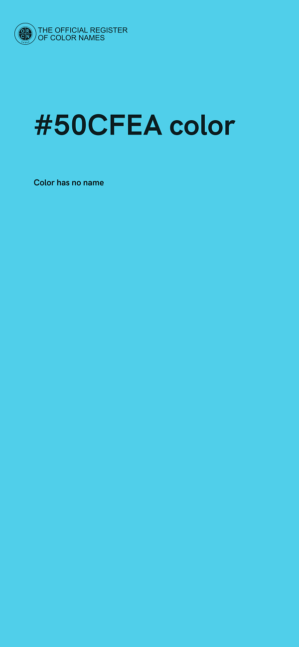 #50CFEA color image