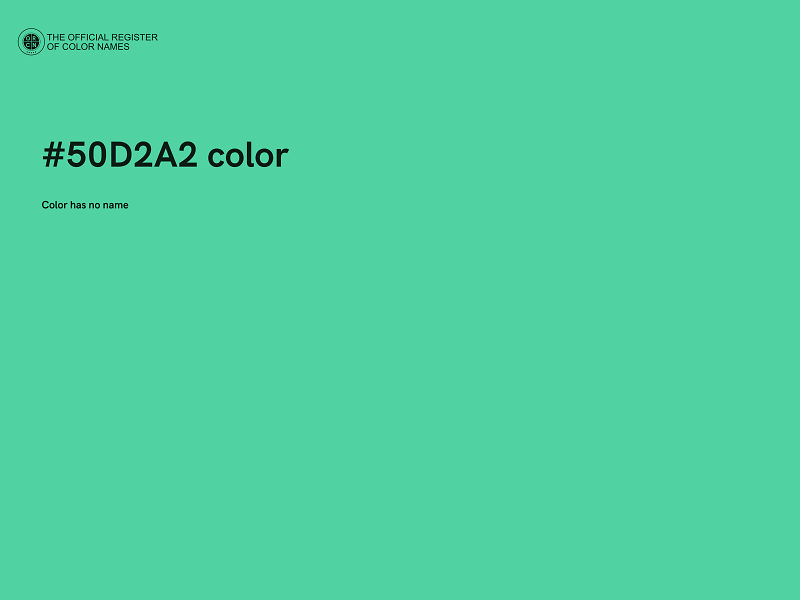 #50D2A2 color image