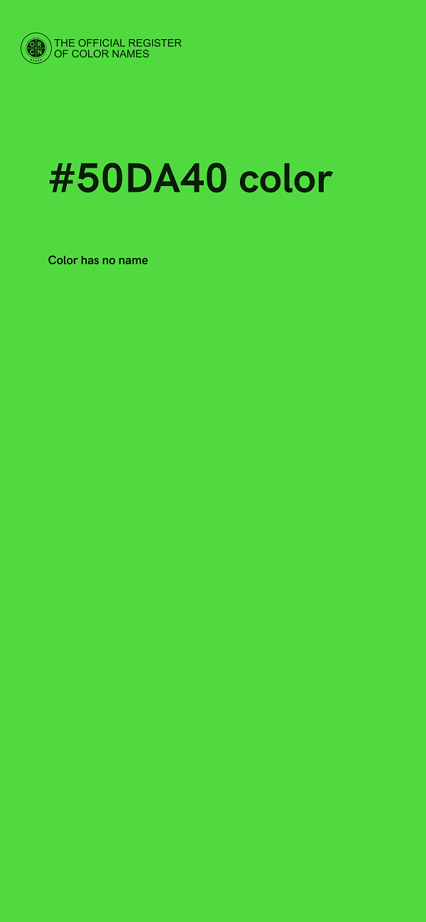 #50DA40 color image