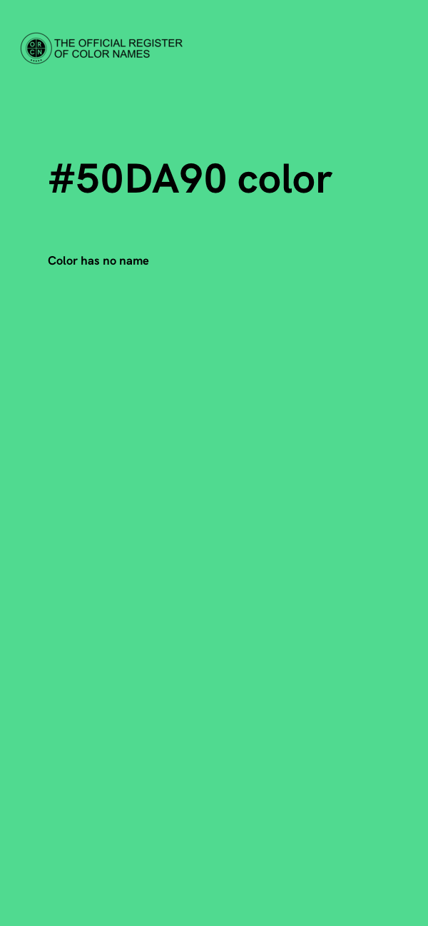 #50DA90 color image