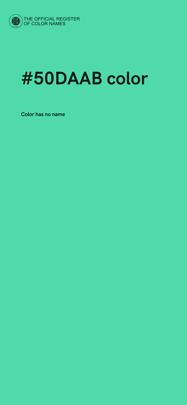 #50DAAB color image