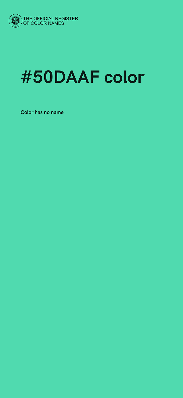 #50DAAF color image