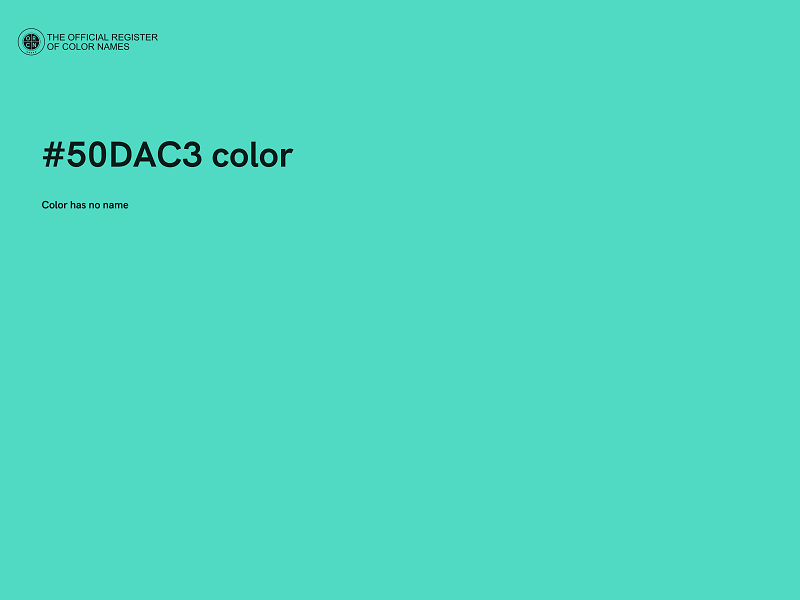#50DAC3 color image