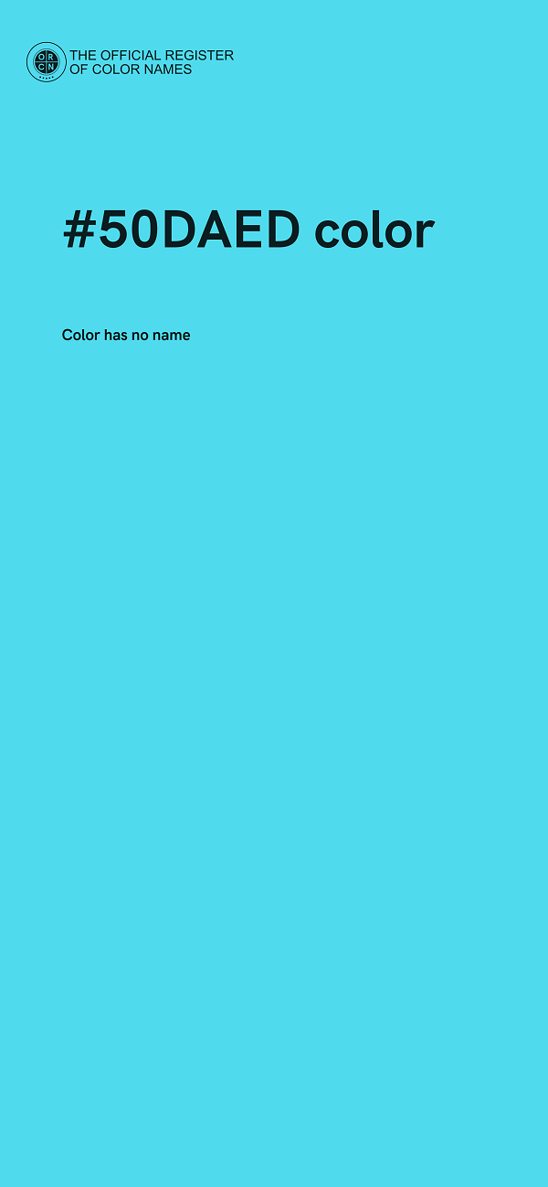 #50DAED color image