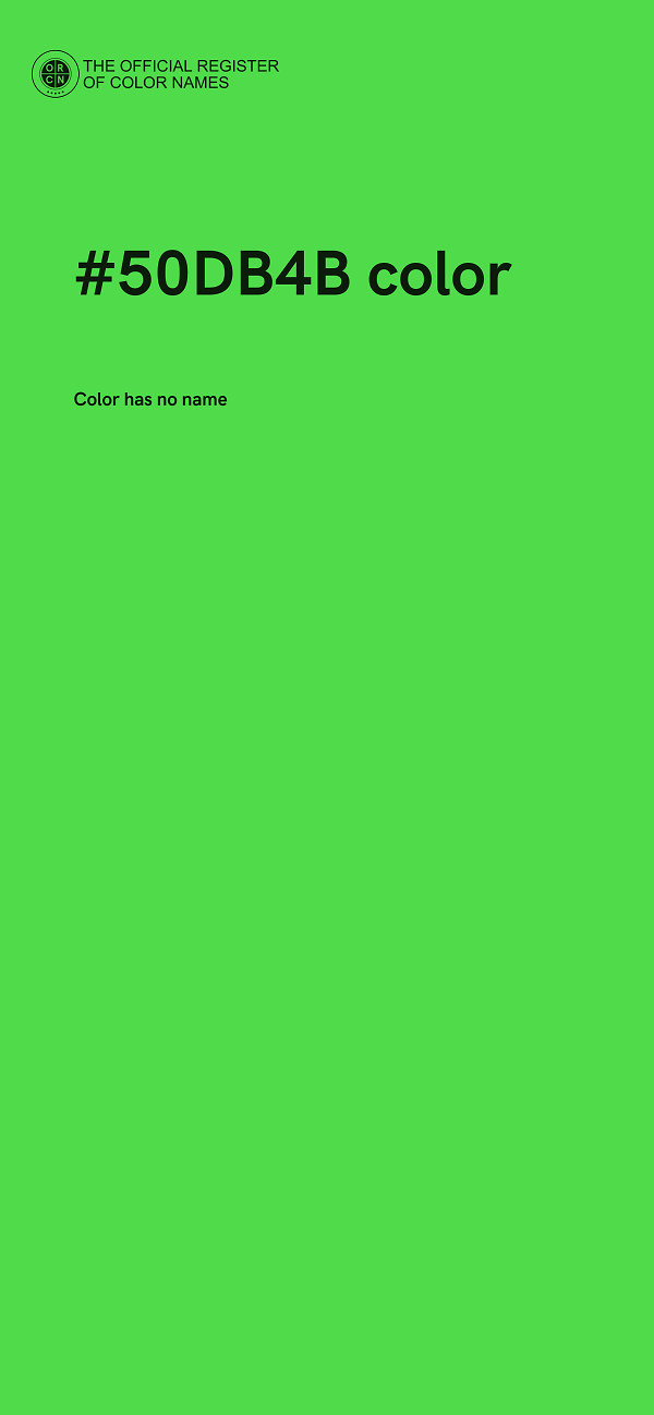#50DB4B color image