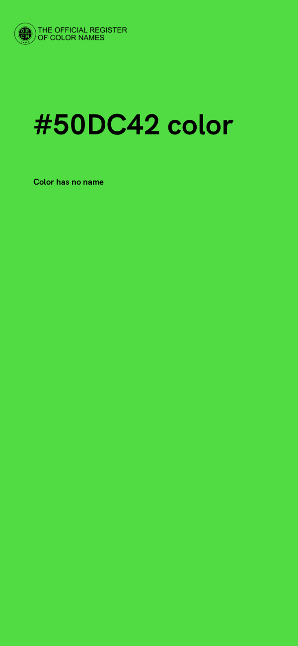 #50DC42 color image
