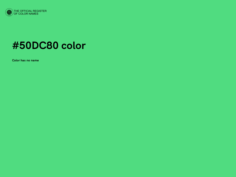 #50DC80 color image