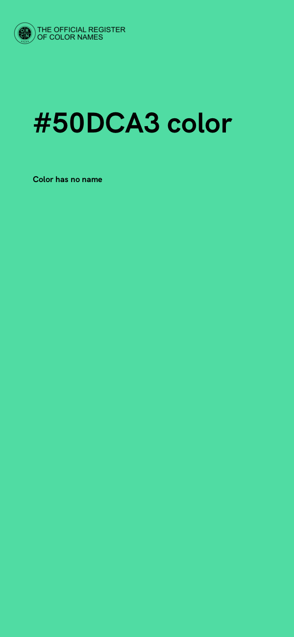 #50DCA3 color image