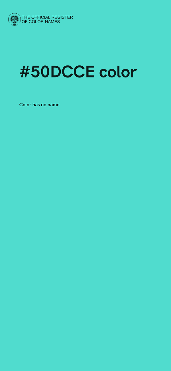 #50DCCE color image