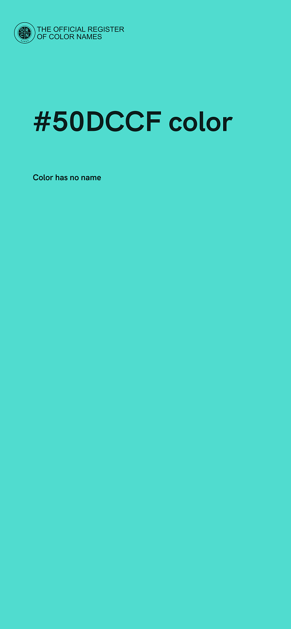 #50DCCF color image