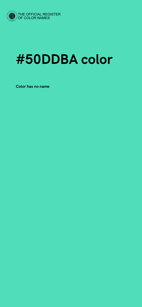 #50DDBA color image