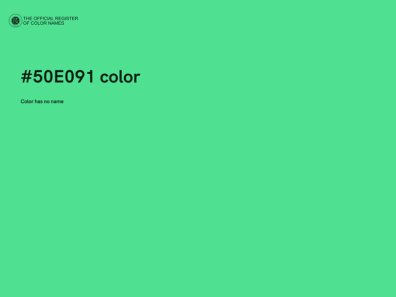 #50E091 color image