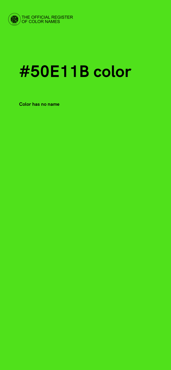 #50E11B color image