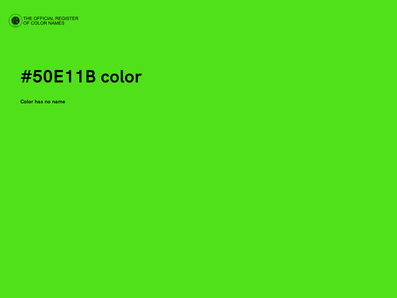 #50E11B color image