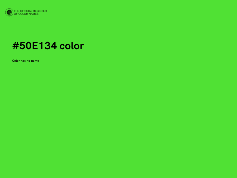 #50E134 color image