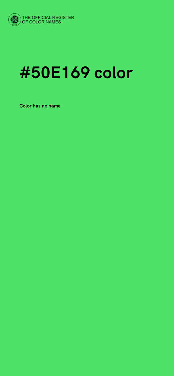 #50E169 color image