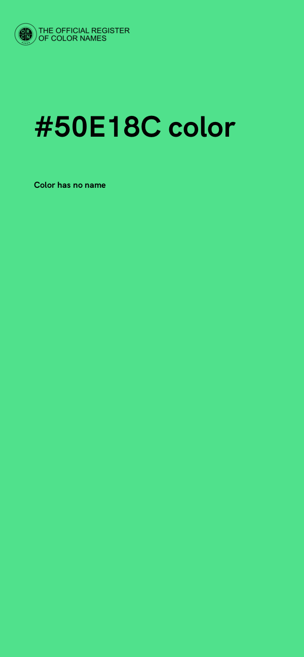 #50E18C color image