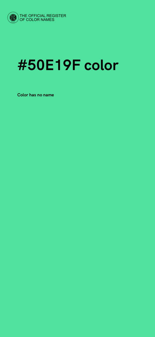#50E19F color image