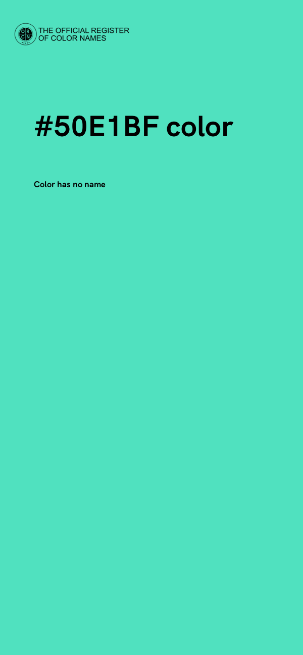 #50E1BF color image