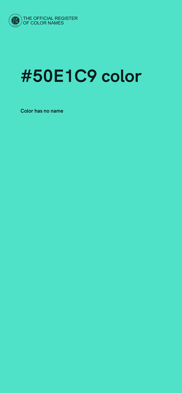 #50E1C9 color image