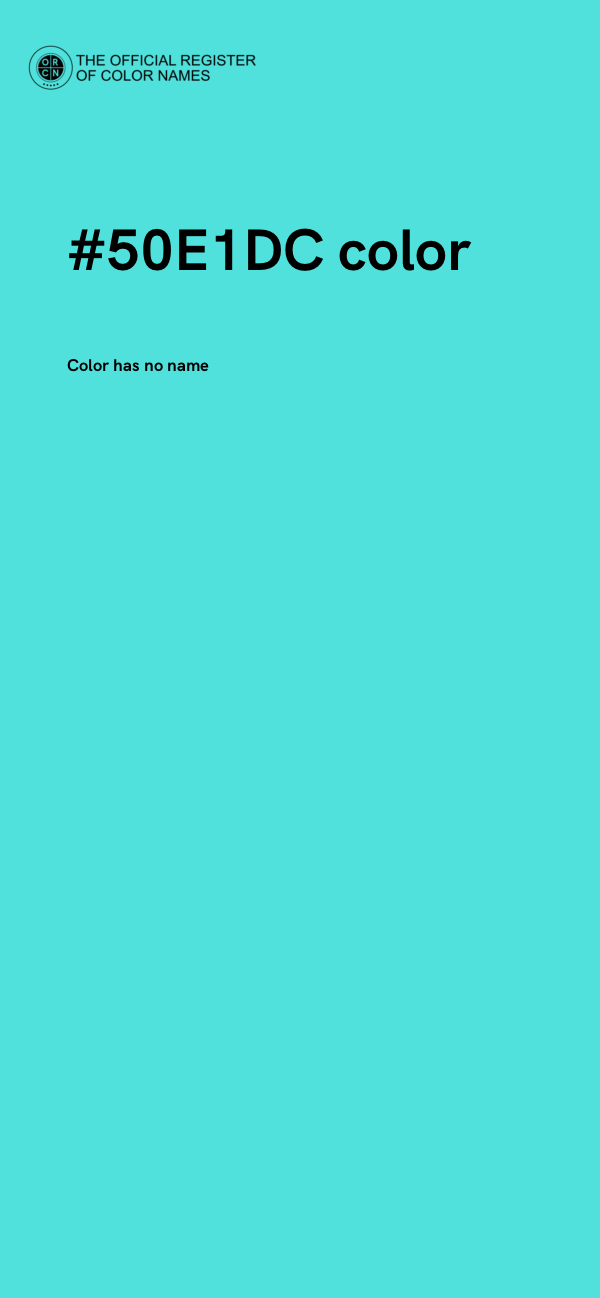 #50E1DC color image
