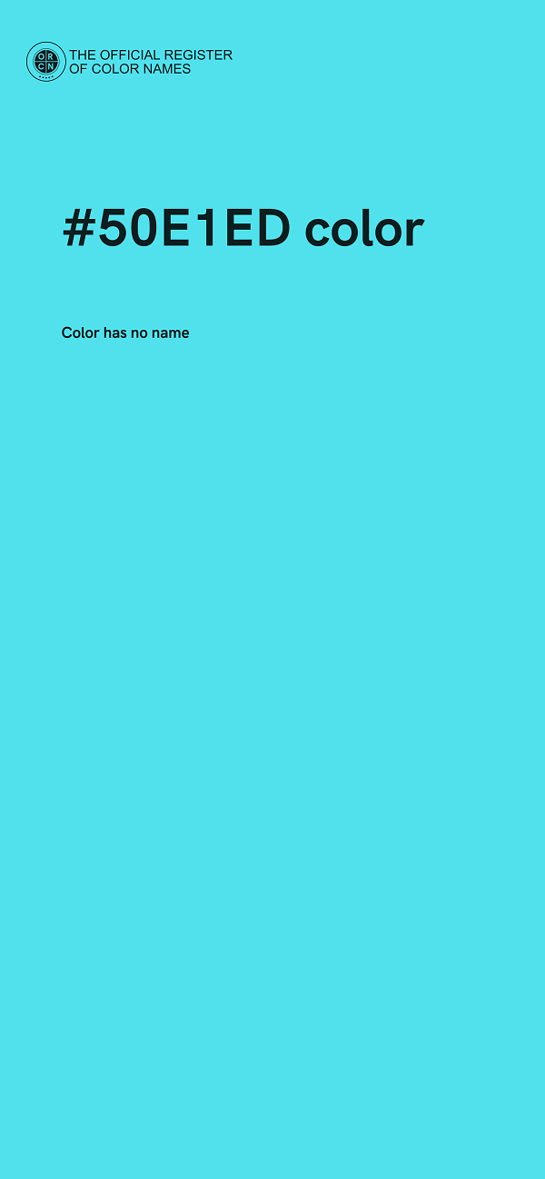 #50E1ED color image