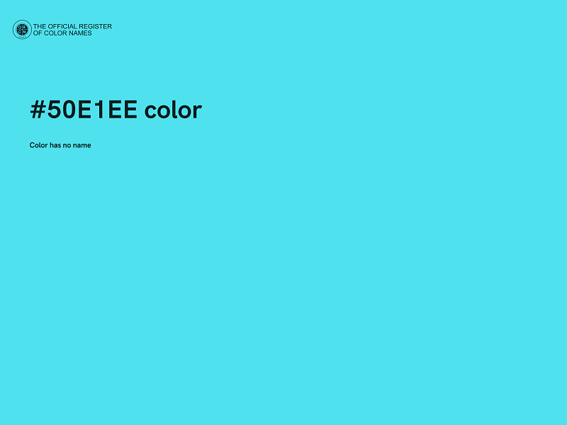 #50E1EE color image