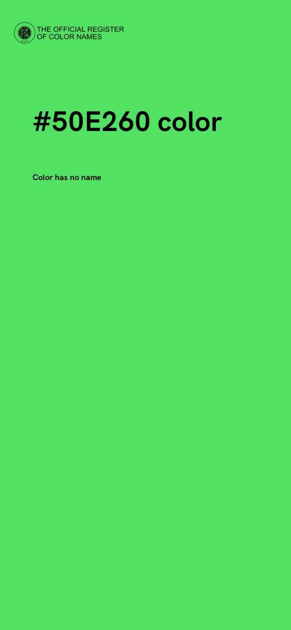 #50E260 color image