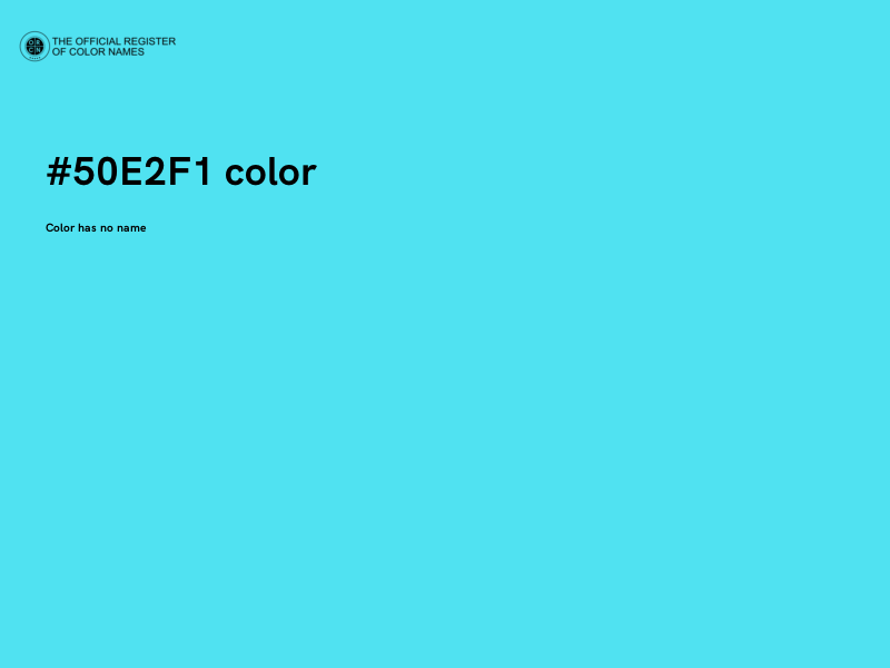 #50E2F1 color image