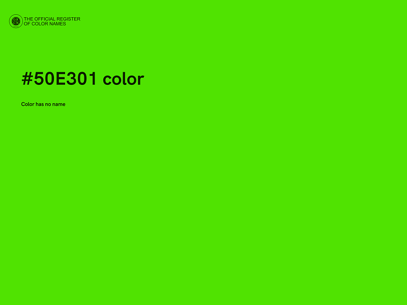 #50E301 color image