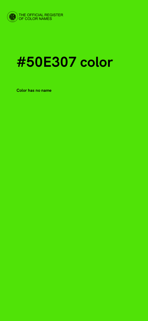 #50E307 color image