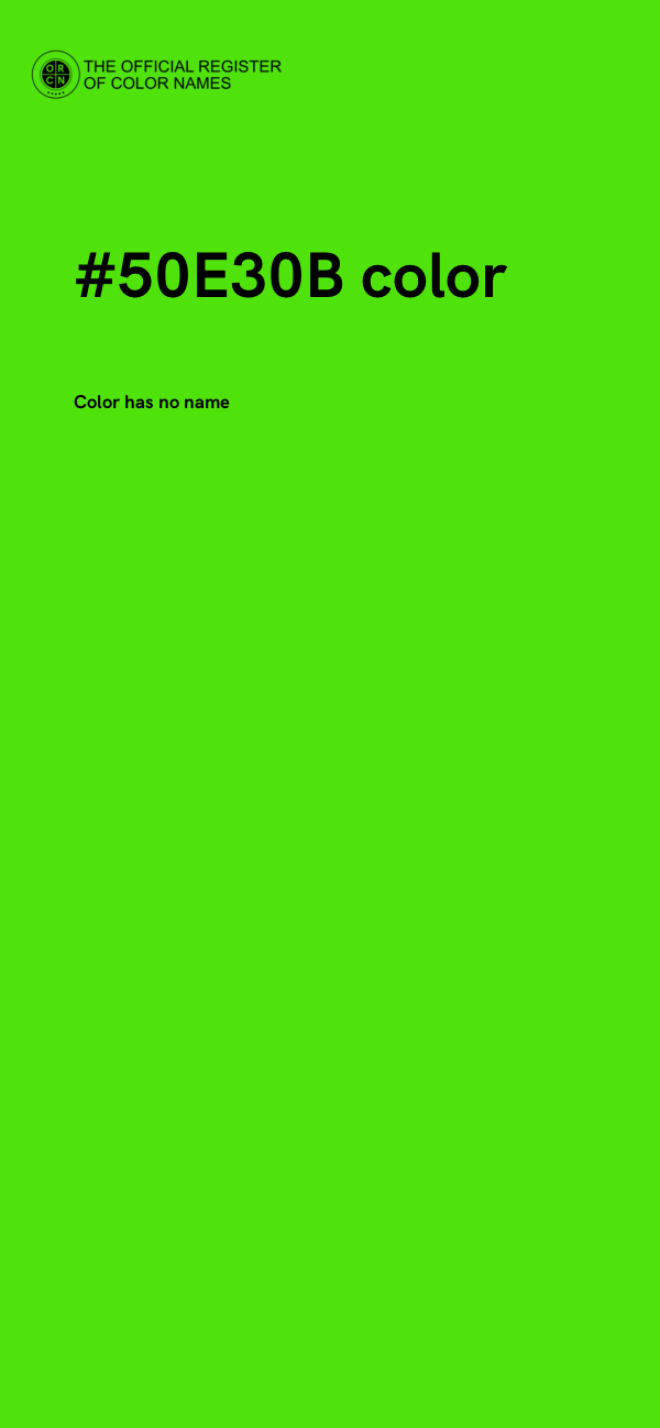 #50E30B color image