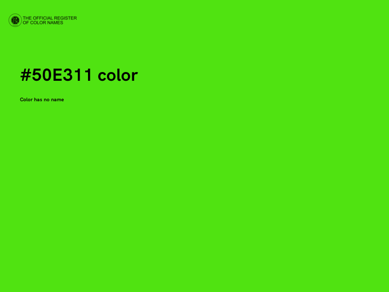 #50E311 color image