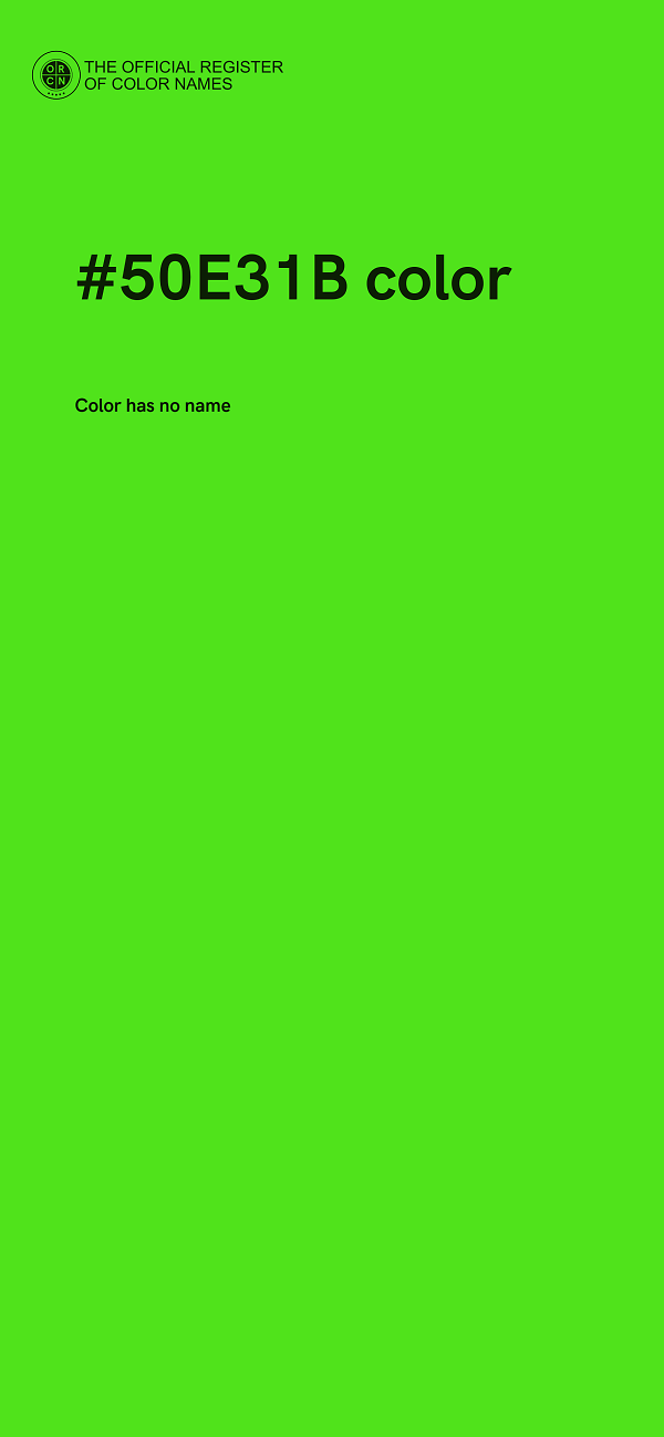 #50E31B color image