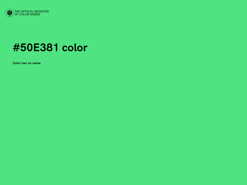 #50E381 color image