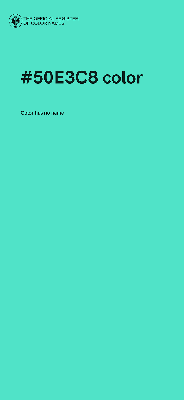 #50E3C8 color image