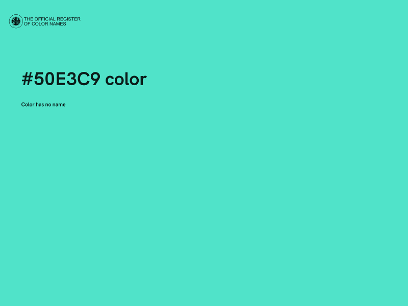 #50E3C9 color image