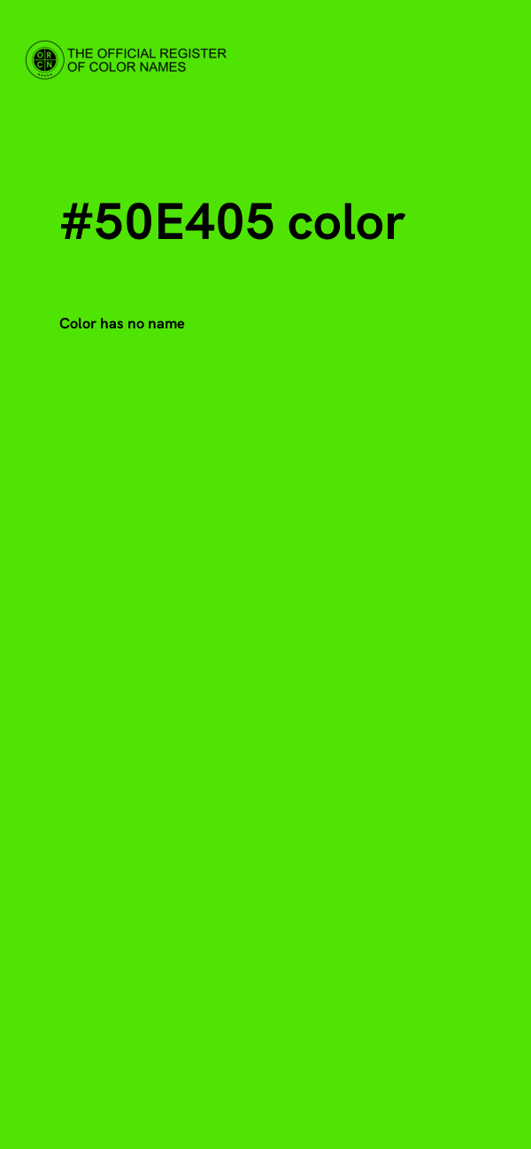 #50E405 color image