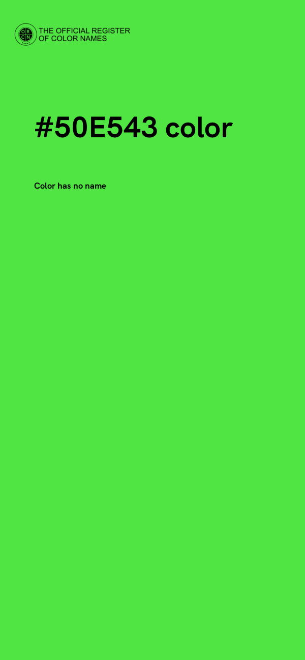 #50E543 color image