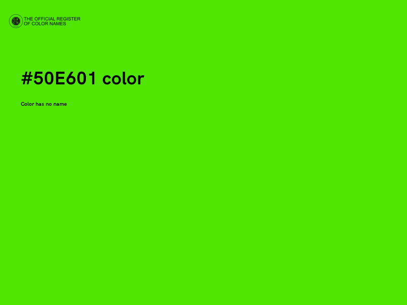 #50E601 color image