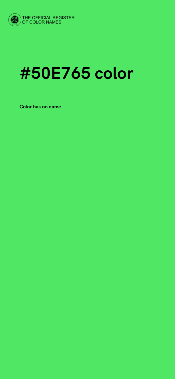 #50E765 color image