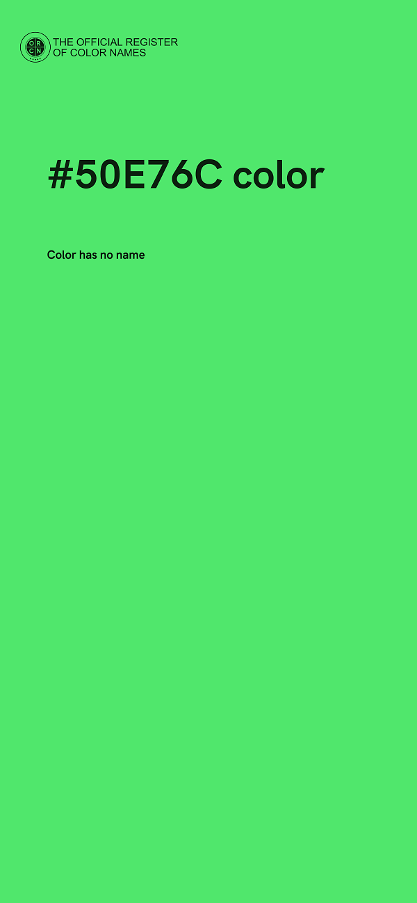 #50E76C color image