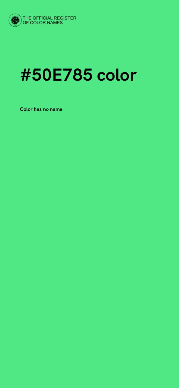 #50E785 color image