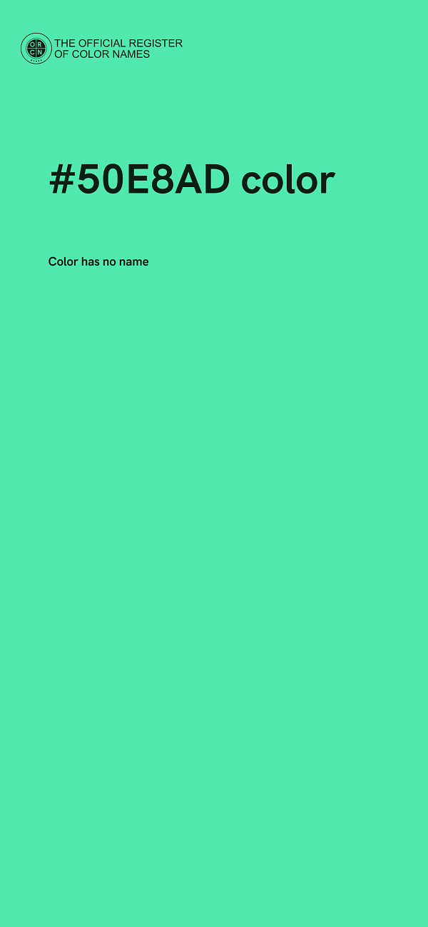 #50E8AD color image