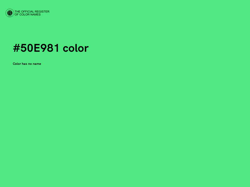 #50E981 color image